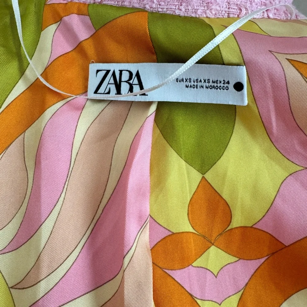 Tweed Pink blazer Zara - Picture 6 of 9